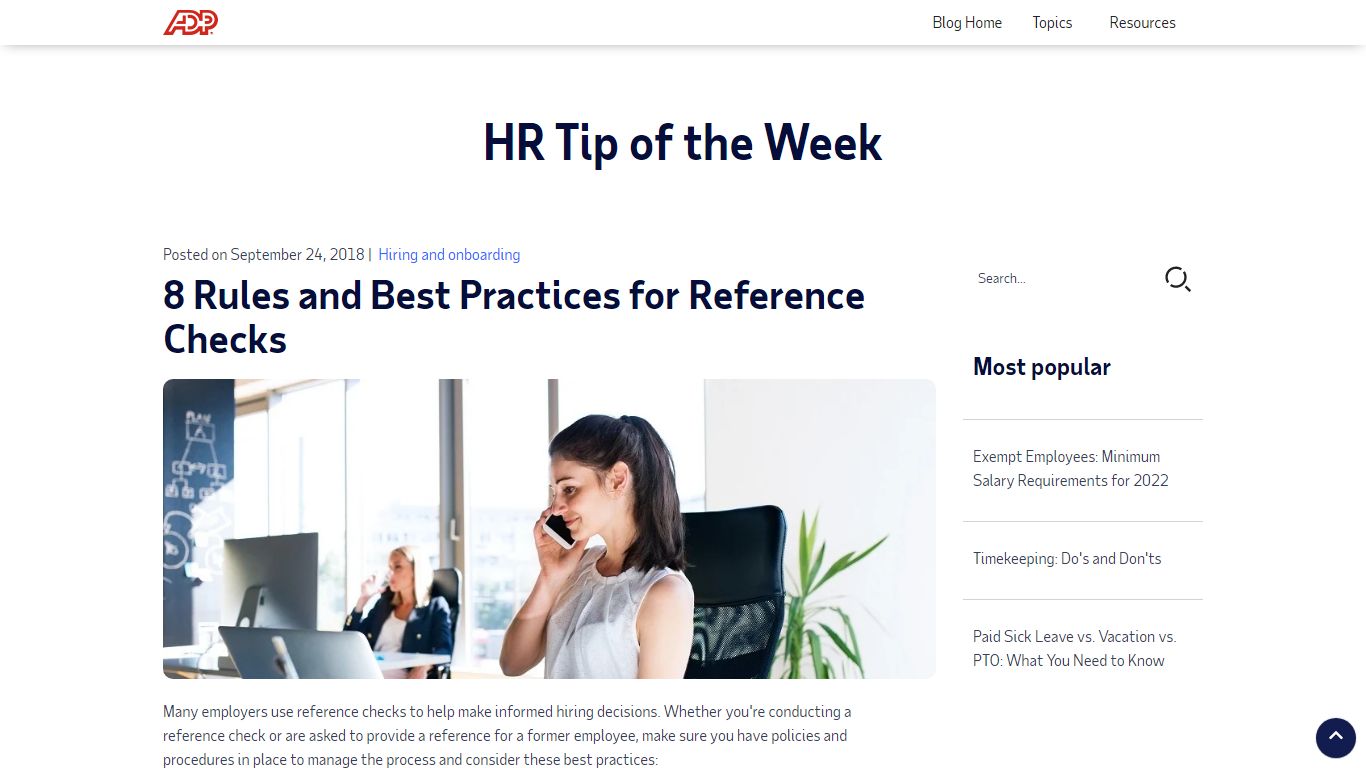 8 Rules and Best Practices for Reference Checks