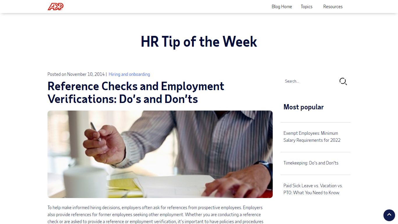 Reference Checks and Employment Verifications: Do’s and Don’ts